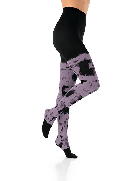 Cosy Violet Batik Schwarz Tights Cosy Violet Batik Schwarz