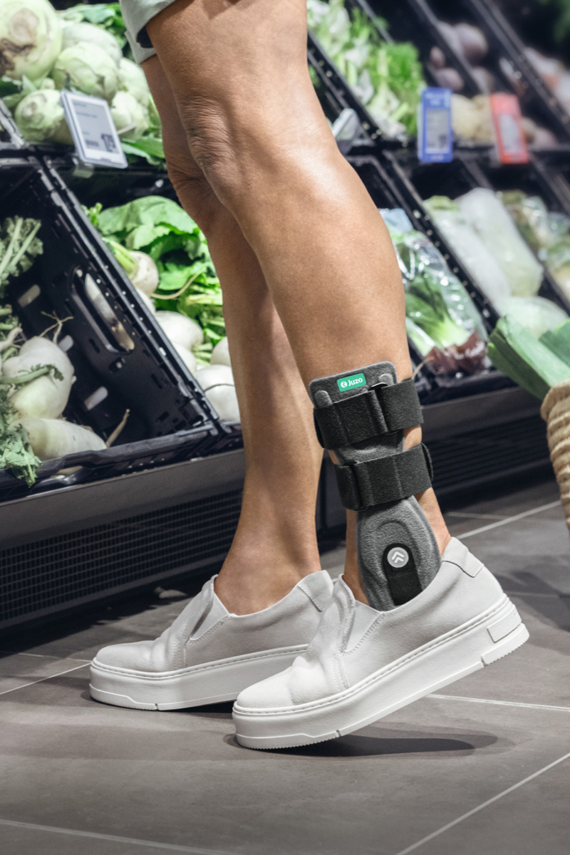 Ankle joint with an ankle brace Ankle joint with an ankle brace