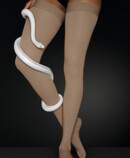 Legs with the Juzo Move and a white snake
