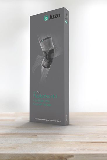 packaging JuzoPro Patella Xtec Plus product packaging