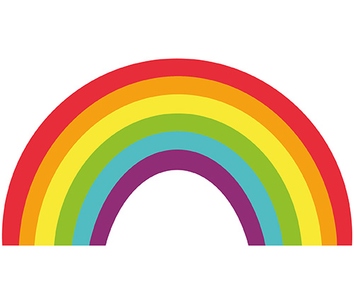 Juzo iron-on patch rainbow Juzo iron-on patch rainbow