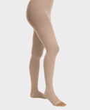 Juzo Basic pantyhose in Almond, with open toe